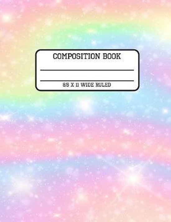 Composition Book Wide Ruled 9781080064441 Curlyq Paper Press