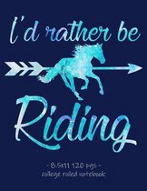 I'd Rather Be Riding