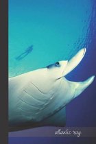 Atlantic Ray: small lined Manta Ray Notebook / Travel Journal to write in (6'' x 9'') 120 pages