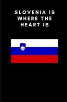Slovenia: Country Flag A5 Notebook to write in with 120 pages