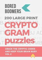 Bored Boomers 200 Large Print Cryptogram Puzzles