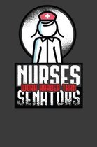 Nurses Work Harder Than Senators: Card Playing Politician Quote Gift