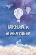 Megan's Adventures: Softcover Personalized Keepsake Journal, Custom Diary, Writing Notebook with Lined Pages