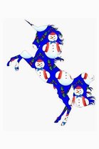 Blue Snowman Unicorn: Blood Pressure Logbook