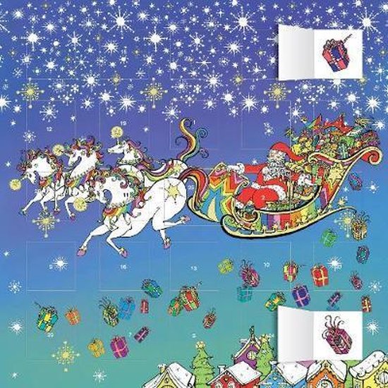 Susannah Peacock Santa's Sleigh Advent Calendar 2021 (with stickers