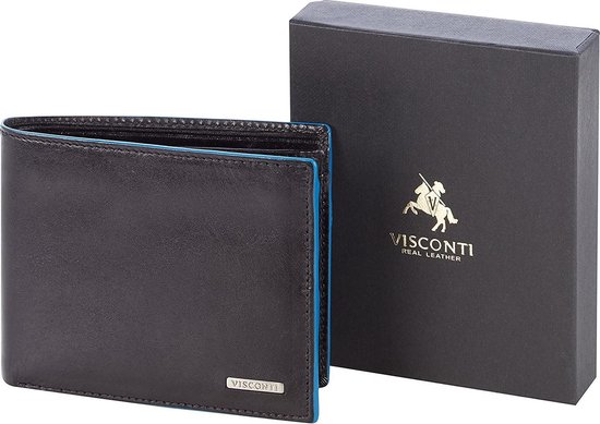 Heren Accessoires voor voor Portemonnees en kaarthouders voor Versace Leer Leren Portemonnee in het Zwart voor heren 