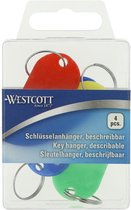 Sleutelhanger Westcott ass. 4st. in plastic box. Met verwisselbaar etiket. AC-E10654
