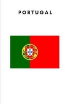 Portugal: Country Flag A5 Notebook to write in with 120 pages
