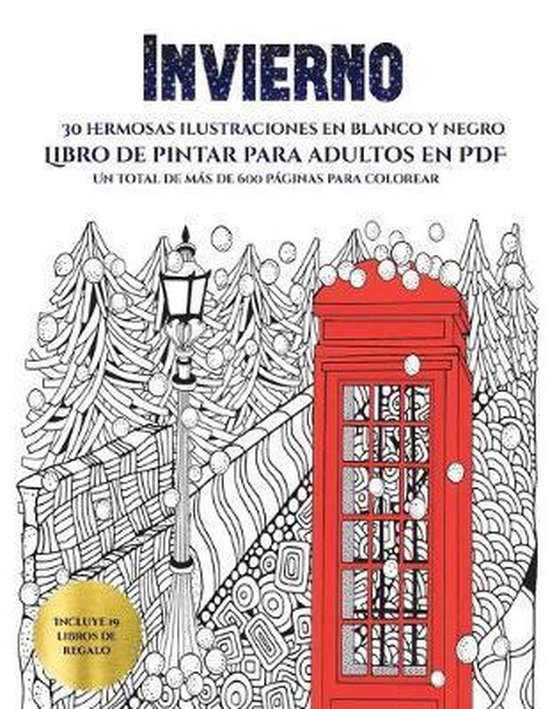 Libro de pintar para adultos en PDF (Invierno), Garcia Santiago 9781839149801 Boeken