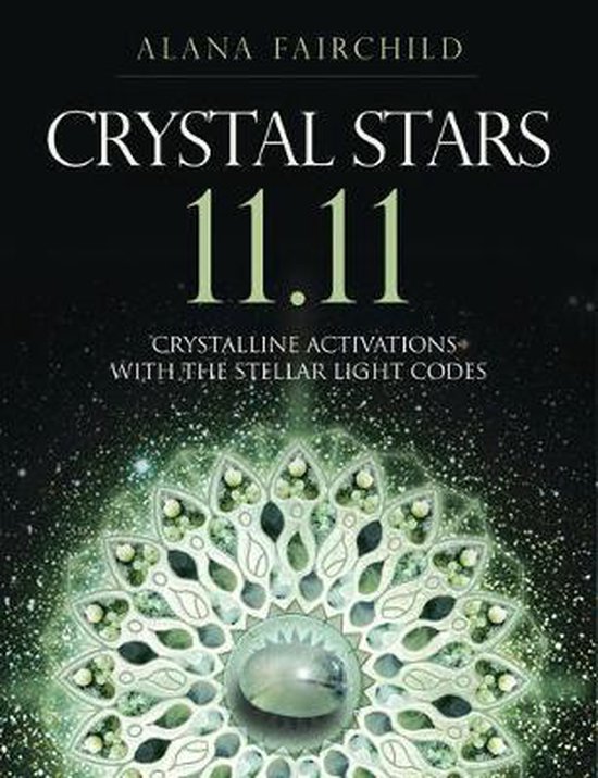 Boek 'Crystal Stars 11.11' met een geometrische ster op de voorkant.