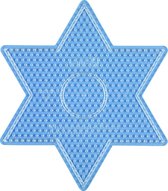 Strijkkralen Hama grondplaat ster, transparant, groot