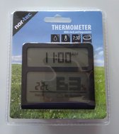 Binnenthermometer-12-of 24-uurs klok- batterij inbegrepen