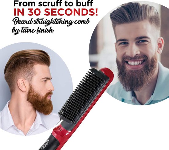 Keramische baard stijltang - Ionische borstel - Elektrische baard styler -  Stijltang -... | bol.com