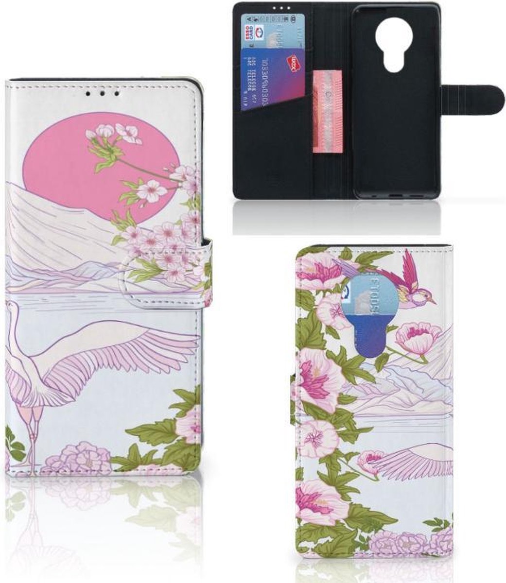 Nokia 5.3 Telefoonhoesje met Pasjes Bird Standing