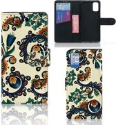Bookcase Geschikt voor Samsung Galaxy A41 Hoesje Barok Flower