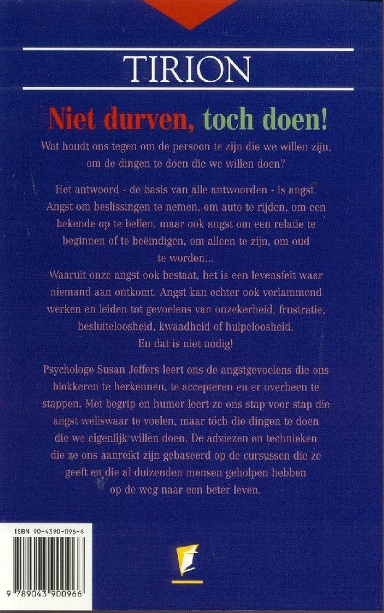 Niet Durven Toch Doen - back cover