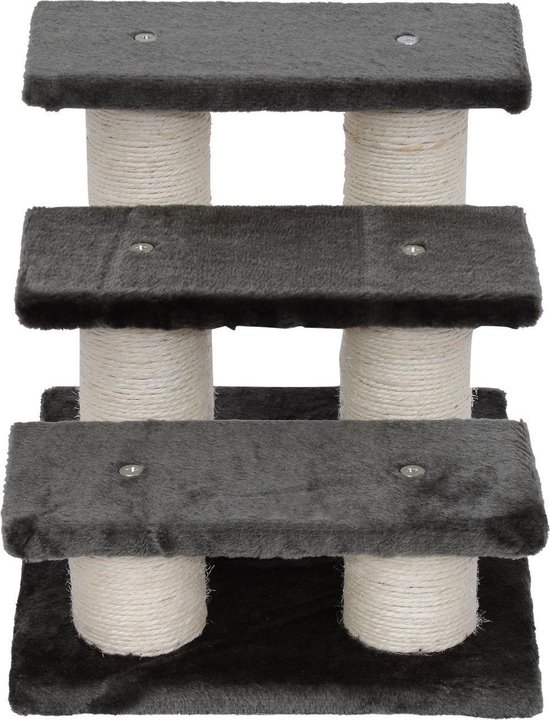 Hondentrap met 3 treden - Kattentrap - Huisdierentrap - Trapje - Opstapje - 45 x 35 x 34 cm