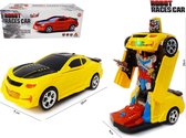 Transform - Robot Race car - robot en auto 2in1 - met geluid en Led lichten - 20CM (incl. batterijen)