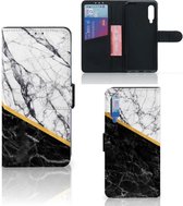 Mobiel Case Xiaomi Mi 9 GSM Hoesje Marble White Black