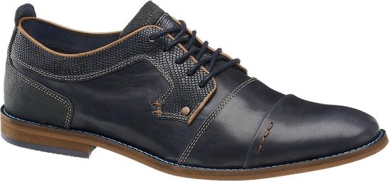 AM Shoe Chaussure habillée en cuir bleu pour homme en dentelle - Taille 44  | bol.com