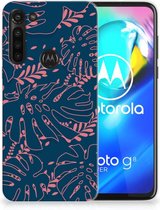 TPU Silicone Etui pour Motorola Moto G8 Power Coque Téléphone Feuilles De Palmier
