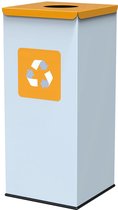 ALDA Square Nord White Prullenbak 60L geel, gemakkelijk afval recyclen – afval scheiden, afvalbakken