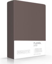 Warme Flanel Eenpersoons Laken Taupe | 150x250 | Ideaal Tegen De Kou | Zacht En Comfortabel