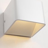 Cahaya Cube wit | 2022 model | 7 watt | wandlamp voor binnen | tweezijdig oplichtend | LED verlichting | Kubus muurlamp | Warm wit licht