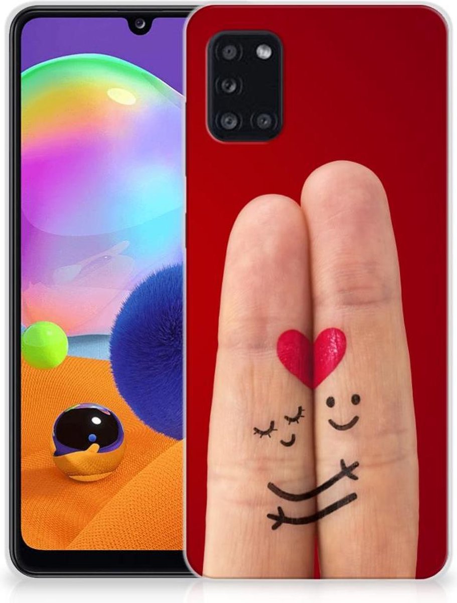 Samsung Galaxy A31 Silicone Back Cover Liefde - Origineel Romantisch Cadeau