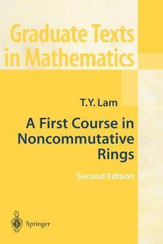 First Course In Noncommutative Rings - cover