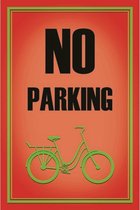Wandbord - No Parking Bicycle