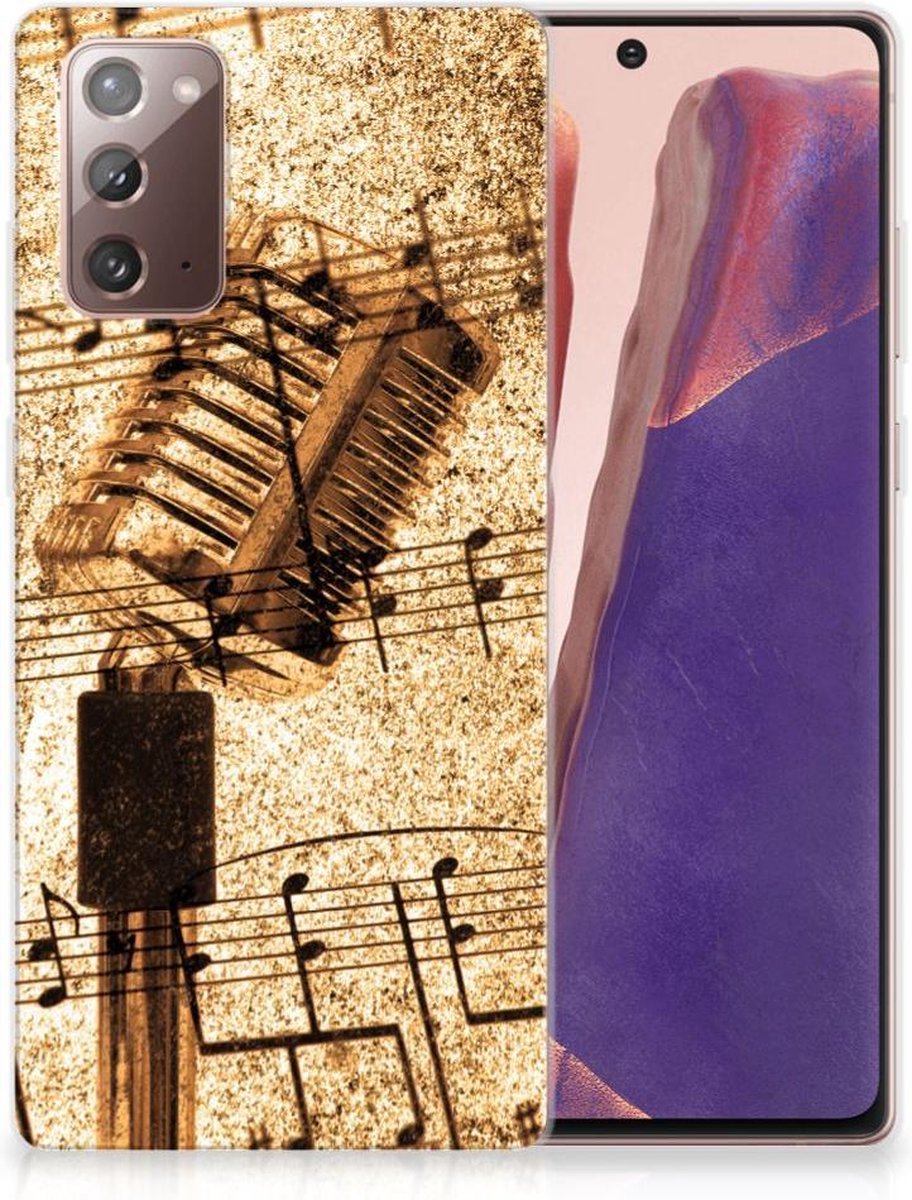 Samsung Note 20 Siliconen Hoesje met foto Bladmuziek