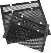 Innovision BBQ Bag - BBQ mat - Geen spiesjes meer nodig - Set van 2 - Vaatwasserbestendig - max 260 °C - Herbruikbaar