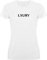 LXURY Fitness T-Shirt Wit Maat M - Sportshirt - Kleding - Training - Sportkleding - Dames