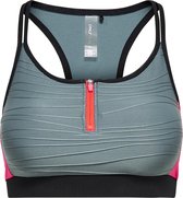 Only Play - ONPALANI SPORTS BRA - Goblin Blue Print:w. BLACK & FIERY CORAL - Vrouwen - Maat XS