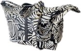 Faemke luiertas zebraprint koeienhuid - echt leer - mommy bag - diaper bag