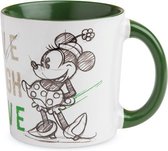 Disney Egan Mug Minnie Mouse Live Laugh Love Vert 9,5 cm
