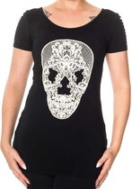 Banned Dames Tshirt -M- Lexie Occult Zwart