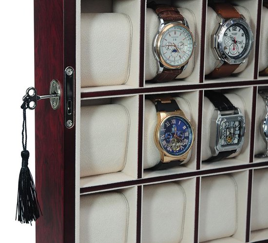 montre de luxe vitrine 30 montre - boîte de montre boîte de montre par  bubinga - boîte... | bol.com