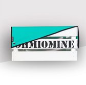 Ohmiomine Transporter Fietskrat Wit inclusief Turquoise Afdekhoes