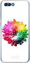 Honor 10 Hoesje Transparant TPU Case - Rainbow Pompon #ffffff