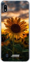 Samsung Galaxy A10 Hoesje Transparant TPU Case - Sunset Sunflower #ffffff