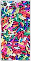 Sony Xperia XZ Premium Hoesje Transparant TPU Case - Sprinkles #ffffff