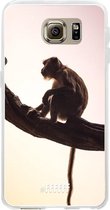 Samsung Galaxy S6 Hoesje Transparant TPU Case - Macaque #ffffff