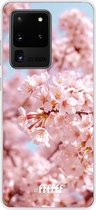 Samsung Galaxy S20 Ultra Hoesje Transparant TPU Case - Cherry Blossom #ffffff