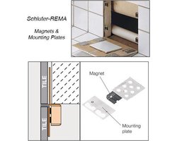 Schlüter REMA tegel magneetsysteem voor inspectieluik