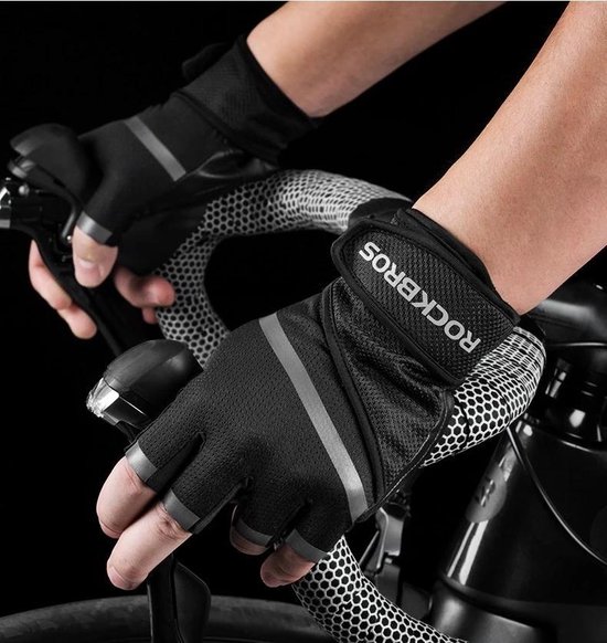 Meestal belangrijk kwaad ROCKBROS Gym anti-slip ademende beschermende handschoenen voor fiets en  buitensport en... | bol.com