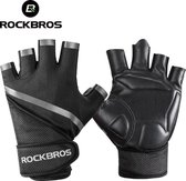 ROCKBROS Gym anti-slip ademende beschermende handschoenen voor fiets en buitensport en bodybuilding voor mannen vrouwen /Gants de protection respirants antidérapants ROCKBROS Gym pour le cycl