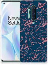 Telefoonhoesje OnePlus 8 Pro Silicone Back Cover Palm Leaves