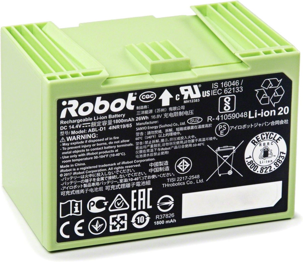 iRobot Roomba 'e' en 'i' Serie Originele Accu (14.4V/1800mAh, ABL-D1)